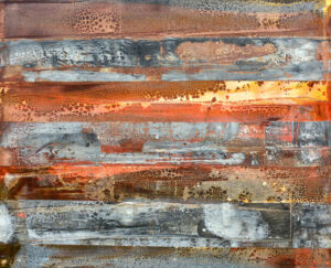 <b>Anki Bhutia</b><br>Flowing Ground<br>Acrylic on Canvas<br> 60 x 48 Inches<br>2005