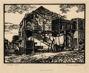 <b>Haren Das</b><br>Chiaroscuro<br>Woodcut on Paper <br> 11.5 x 8.7  Inches<br>1962