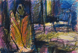 <b>Reba Hore</b><br> Untitled <br> Pastel on Paper <br> 12.4 x 15.4  Inches<br>1999