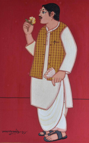 <b>Lalu Prasad Shaw </b><br> Untitled <br> Tempera on Board <br> 21 x 15 Inches <br>2021