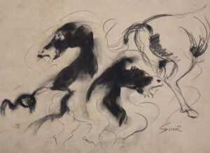<b>Sunil Das </b><br> Untitled <br> Charcoal on Paper <br> 10.6 x 14.6 Inches <br>Unknown