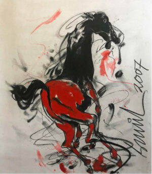 <b>Sunil Das </b><br> Untitled <br> Charcoal on Paper <br> 10.6 x 14.6 Inches <br>2007