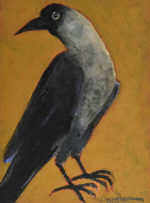 <b>Shuvaprasanna Bhattacharya </b><br> Untitled <br> Acrylic and Charcoal on Paper <br> 6 x 4.5 Inches <br>Unknown