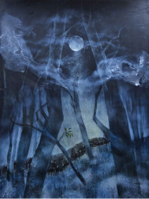 <b>Sekhar Roy </b><br> Untitled <br> Mixed Media on Paper <br> 31.1 x 41.2 Inches <br>2021