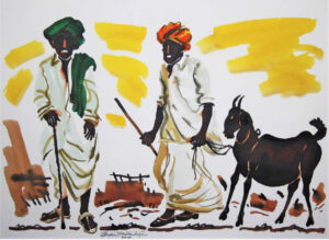 <b>Sanjay Bhattacharya </b><br> Untitled <br> Watercolour on Paper <br> 22 x 30 Inches <br>2017