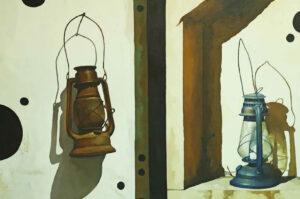 <b>Sanjay Bhattacharya </b><br> Untitled <br> Oil on Canvas <br> 48 x 22 Inches <br>2020