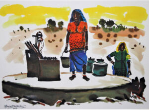 <b>Sanjay Bhattacharya </b><br> Untitled <br> Watercolour on Paper <br> 22 x 30 Inches <br>2017