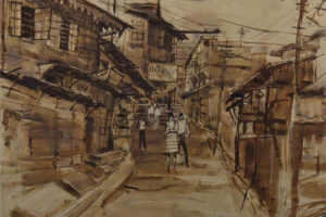 <b>Alay Kumar Ghoshal</b><br> Untitled <br> Watercolour on Paper <br> 21.2 x 30 Inches <br>1982