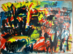 <b>Reba Hore/b><br>Untitled<br>Water Pigment on Paper Pulp<br>13 x 17.5 Inches<br>1997