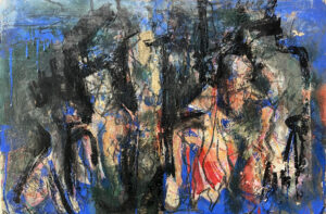 <b>Reba Hore/b><br>Untitled<br>Powder Pigment on Board<br>14.5 x 21 Inches<br>Unknown