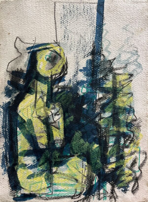 <b>Reba Hore/b><br>Untitled<br>Mixed Media on Paper<br>17.5 x 13 Inches<br>Unknown