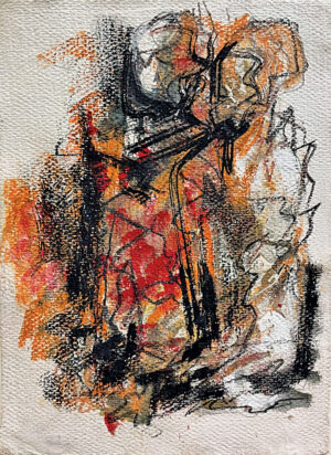 <b>Reba Hore/b><br>Untitled<br>Mixed Media on Paper<br>17.5 x 13 Inches<br>Unknown