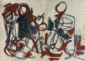 <b>Reba Hore/b><br>Untitled<br>Mixed Media on Paper<br>22 x 30 Inches<br>Unknown