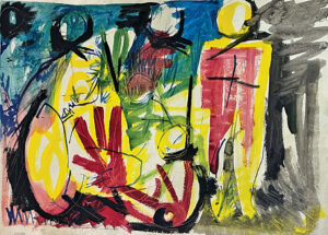 <b>Reba Hore/b><br>Untitled<br>Mixed Media on Paper<br>22 x 30 Inches<br>Unknown