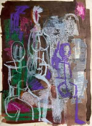 <b>Reba Hore/b><br>Untitled<br>Ink and Pastel on Paper<br>14.5 x 10.5 Inches<br>Unknown