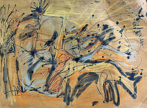 <b>Reba Hore/b><br>Untitled<br>Pastel & Ink on Paper<br>22 x 28.5 Inches<br>Unknown