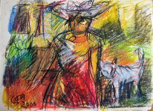 <b>Reba Hore/b><br>Untitled<br>Pastel on Paper<br>10.5 x 14.4 Inches<br>2000