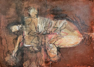 <b>Reba Hore/b><br>Untitled<br>Pigment & Oxide on Paper<br>22 x 30 Inches<br>Unknown