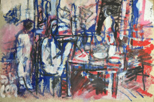 <b>Reba Hore/b><br>Untitled<br>Powder Pigment on Board<br>14 x 21 Inches<br>1998