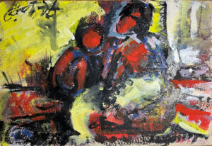 <b>Reba Hore/b><br>Untitled<br>Powder Pigment on Board<br>21 x 14 Inches<br>1998