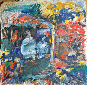 <b>Reba Hore/b><br>Untitled<br>Powder Pigment on Paper<br>18.5 x 19 Inches<br>1999