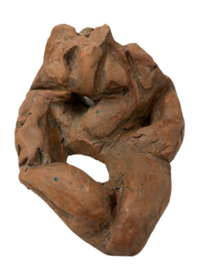 <b>Reba Hore/b><br>Sleeping Figure <br>Teracotta<br> 4.5 x 5 x 3 Inches<br>Unknown