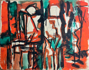 <b>Reba Hore/b><br>Untitled<br>Water Pigment on Paper<br> 8.5 x 11 Inches<br>1992