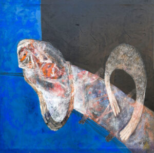 <b>Jaya Ganguly</b><br>Untitled<br>Oil on Canvas <br> 54 x 54 Inches<br>1998