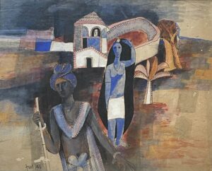 <b>Arup Das </b><br>Untitled<br>Mixed Media on Paper <br> 14.5 x 18 Inches<br>Unknown