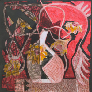 <b> Samir Aich </b><br>Untitled<br>Acrylic on Canvas <br> 24 x 24 Inches<br>2023