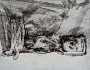 <b> Somnath Hore </b><br>Pavement <br>Engraving <br> 5.75 x 7 Inches<br>Unknown