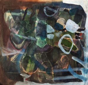 <b>Achuthan Kundallur</b><br>Untitled<br>Watercolour on Paper <br> 17.5 x 17.5 Inches<br>Unknown