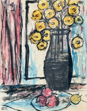 <b>K.H Ara</b><br>Untitled<br>Watercolour on Paper <br> 10.5 x 8.5 Inches<br>Unknown