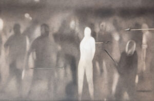 <b>Chandra Bhattacharjee </b><br>Untitled - I<br>Acrylic on Canvas <br> 60 x 44 Inches<br>Unknown