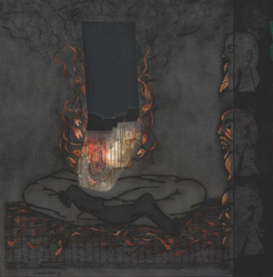 <b>Samir Aich</b><br>The Beginning<br>Acrylic, Conte on Canvas <br> 60 x 60 Inches<br>Unknown