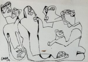 <b>Jaya Ganguly</b><br>Untitled <br>Pen and Ink on Paper <br> 5 x 7 Inches<br>2019