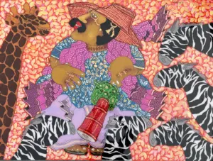 <b>Shyamal Mukherjee</b><br>Untitled<br>Oil on Reverse Acrylic Sheet<br>48 x 36 Inches<br>2023