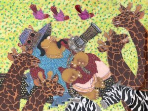 <b>Shyamal Mukherjee</b><br>Untitled<br>Oil on Reverse Acrylic Sheet<br>48 x 36 Inches<br>2023