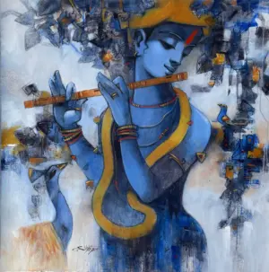 <b>Subrata Das</b><br>Untitled<br>Acrylic on Canvas<br>36 x 36 Inches<br>2023