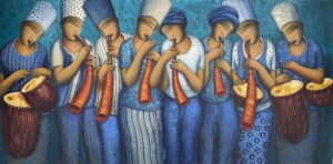 <b>Samir Sarkar</b><br>Untitled<br>Acrylic on Canvas<br>72 x 36 Inches<br>Unknown