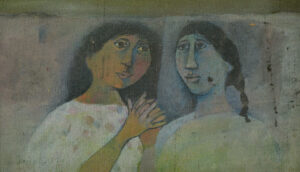 <b>Arup Das</b><br>Untitled<br>Acrylic on Canvas<br>12 x 7 Inches<br>1974