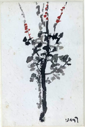 <b>K.G Subramanyan</b><br>Untitled<br>Watercolour on Paper<br>5.5 x 4 Inches<br>Unknown