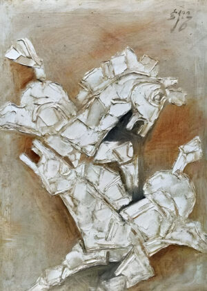 <b>M.F Husain</b><br>Untitled<br>Oil on Canvas<br>34 x 24 Inches<br>Circa.1970