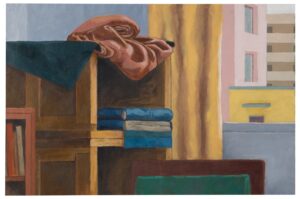 <b>Sudhir Patwardhan</b><br>Studio Window<br>Acrylic on Paper<br>26 x 39.75 Inches<br>2005