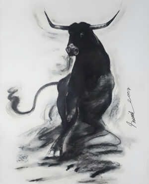 <b>Sunil Das</b><br>Untitled<br>Charcoal on Paper<br>22 x 28 Inches<br>2007