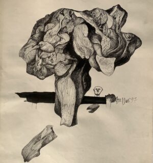 <b>Arup Das</b><br>Untitled<br>Pen on Paper <br> 22 x 30 Inches<br>1996