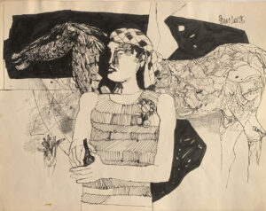 <b>Arup Das</b><br>Untitled<br>Pen on Paper <br> 22 x 30 Inches<br>1996