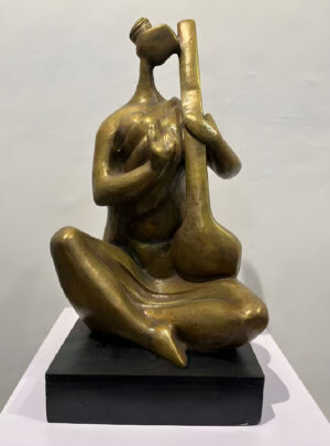 <b>Tapas Sarkar</b><br>Lakshmi<br>Bronze <br> 18 x 10 x 8 Inches<br>2022