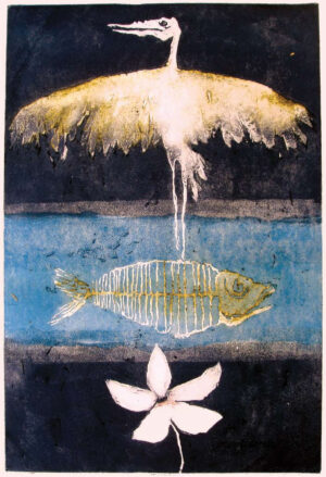 <b>Shuvaprasanna Bhattacharya </b><br> Illusion <br> Lithograph on Paper <br> Limited edition of 38 out of 50 <br>2006