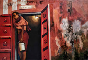 <b>Sanjay Bhattacharya</b><br> Untitled <br> Oil and Canvas <br> 72 x 48 Inches <br> 2020